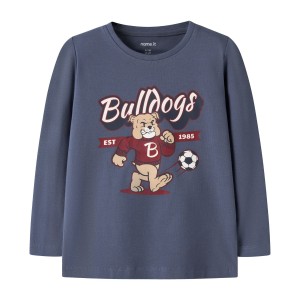 ΠΑΙΔΙΚΗ ΜΠΛΟΥΖΑ ΜΑΚΡΥΜΑΝΙΚΗ BULLDOG PLAYER NAME IT ΜΠΛΕ ΑΓΟΡΙ 13224978