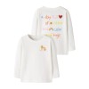 ΠΑΙΔΙΚΗ ΜΠΛΟΥΖΑ ΜΑΚΡΥΜΑΝΙΚΗ BACK PRINT NAME IT ΑΣΠΡΟ ΚΟΡΙΤΣΙ 13259027