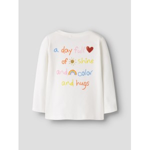 ΠΑΙΔΙΚΗ ΜΠΛΟΥΖΑ ΜΑΚΡΥΜΑΝΙΚΗ BACK PRINT NAME IT ΑΣΠΡΟ ΚΟΡΙΤΣΙ 13259027