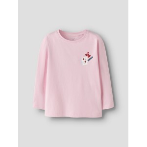 ΠΑΙΔΙΚΗ ΜΠΛΟΥΖΑ ΜΑΚΡΥΜΑΝΙΚΗ BACK PRINT NAME IT ΡΟΖ ΚΟΡΙΤΣΙ 13259027