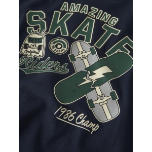 ΠΑΙΔΙΚΗ ΜΠΛΟΥΖΑ ΜΑΚΡΥΜΑΝΙΚΗ SKATE NAME IT ΜΠΛΕ ΑΓΟΡΙ 13259101