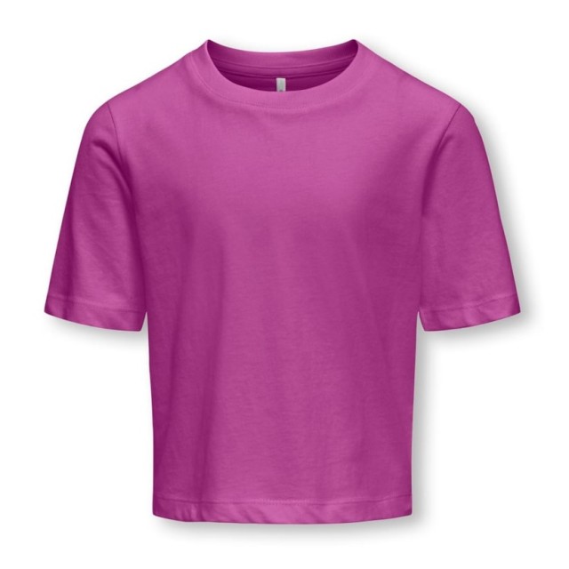 ΠΑΙΔΙΚΗ ΜΠΛΟΥΖΑ T-SHIRT BASIC KIDS ONLY ΦΟΥΞΙΑ ΚΟΡΙΤΣΙ 15348973