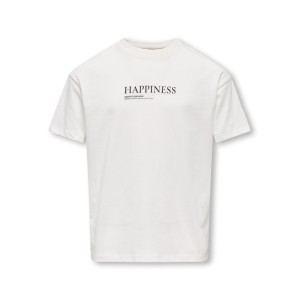 ΠΑΙΔΙΚΗ ΜΠΛΟΥΖΑ T-SHIRT BACK PRINT HAPPINESS HEART KIDS ONLY ΑΣΠΡΟ ΚΟΡΙΤΣΙ 15370495