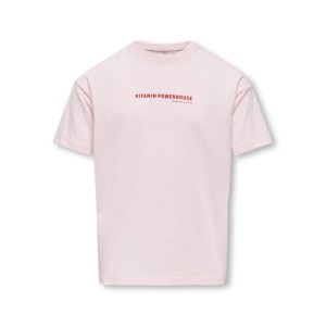 ΠΑΙΔΙΚΗ ΜΠΛΟΥΖΑ T-SHIRT BACK PRINT STRAWBERRY KIDS ONLY ΡΟΖ ΚΟΡΙΤΣΙ 15370495