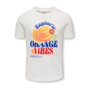 ΠΑΙΔΙΚΗ ΜΠΛΟΥΖΑ T-SHIRT FRUITS KIDS ONLY ΑΣΠΡΟ ΚΟΡΙΤΣΙ 15371458