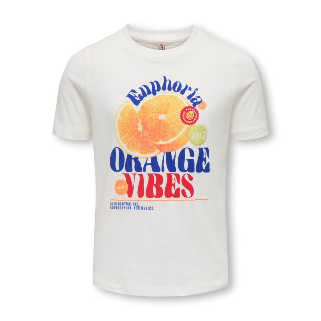 ΠΑΙΔΙΚΗ ΜΠΛΟΥΖΑ T-SHIRT FRUITS KIDS ONLY ΑΣΠΡΟ ΚΟΡΙΤΣΙ 15371458