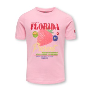 ΠΑΙΔΙΚΗ ΜΠΛΟΥΖΑ T-SHIRT FRUITS KIDS ONLY ΡΟΖ ΚΟΡΙΤΣΙ 15371458