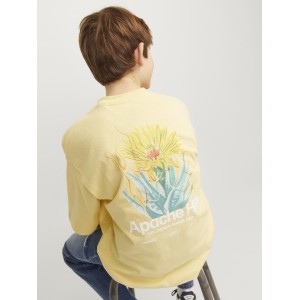 ΠΑΙΔΙΚΗ ΜΠΛΟΥΖΑ T-SHIRT ME ΣΤΑΜΠΑ ΣΤΗΝ ΠΛΑΤΗ OVERSIZED CACTUS JACK AND JONES JUNIOR ΚΙΤΡΙΝΟ ΑΓΟΡΙ 12253986