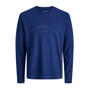 ΠΑΙΔΙΚΗ ΜΠΛΟΥΖΑ ΜΑΚΡΥΜΑΝΙΚΗ ΑΝΑΓΛΥΦΟ BRAND JACK AND JONES JUNIOR ΜΠΛΕ ΑΓΟΡΙ 12286807