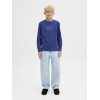 ΠΑΙΔΙΚΗ ΜΠΛΟΥΖΑ ΜΑΚΡΥΜΑΝΙΚΗ ΑΝΑΓΛΥΦΟ BRAND JACK AND JONES JUNIOR ΜΠΛΕ ΑΓΟΡΙ 12286807
