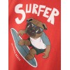 ΠΑΙΔΙΚΗ ΜΠΛΟΥΖΑ T-SHIRT ΣΚΥΛΟΣ SURFER NAME IT ΚΟΚΚΙΝΟ ΑΓΟΡΙ 13241419