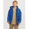 ΠΑΙΔΙΚΟ ΜΠΟΥΦΑΝ PUFFER ΜΕ ΚΟΥΚΟΥΛΑ EXTRA SLIM FIT JACK AND JONES JUNIOR ΜΠΛΕ ΑΓΟΡΙ 12260052