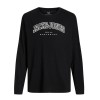 ΠΑΙΔΙΚΗ ΜΠΛΟΥΖΑ ΜΑΚΡΥΜΑΝΙΚΗ BASIC JACK AND JONES JUNIOR ΜΑΥΡΟ ΑΓΟΡΙ 12258928