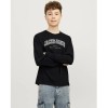 ΠΑΙΔΙΚΗ ΜΠΛΟΥΖΑ ΜΑΚΡΥΜΑΝΙΚΗ BASIC JACK AND JONES JUNIOR ΜΑΥΡΟ ΑΓΟΡΙ 12258928