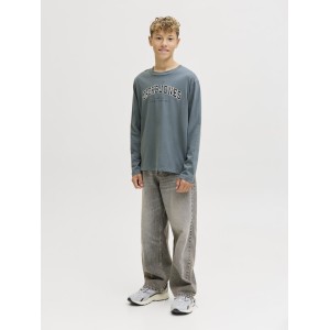 ΠΑΙΔΙΚΗ ΜΠΛΟΥΖΑ ΜΑΚΡΥΜΑΝΙΚΗ BASIC JACK AND JONES JUNIOR ΜΠΛΕ ΑΓΟΡΙ 12258928