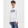 ΠΑΙΔΙΚΗ ΜΠΛΟΥΖΑ ΜΑΚΡΥΜΑΝΙΚΗ COLOR SPLASH JACK AND JONES JUNIOR ΑΣΠΡΟ ΑΓΟΡΙ 12279841