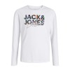 ΠΑΙΔΙΚΗ ΜΠΛΟΥΖΑ ΜΑΚΡΥΜΑΝΙΚΗ COLOR SPLASH JACK AND JONES JUNIOR ΑΣΠΡΟ ΑΓΟΡΙ 12279841