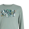 ΠΑΙΔΙΚΗ ΜΠΛΟΥΖΑ ΜΑΚΡΥΜΑΝΙΚΗ COLOR SPLASH JACK AND JONES JUNIOR ΠΡΑΣΙΝΟ ΑΓΟΡΙ 12279841