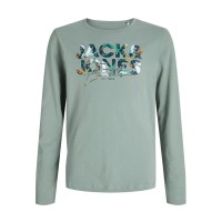 ΠΑΙΔΙΚΗ ΜΠΛΟΥΖΑ ΜΑΚΡΥΜΑΝΙΚΗ COLOR SPLASH JACK AND JONES JUNIOR ΠΡΑΣΙΝΟ ΑΓΟΡΙ 12279841