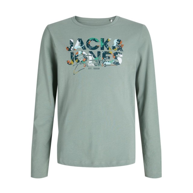 ΠΑΙΔΙΚΗ ΜΠΛΟΥΖΑ ΜΑΚΡΥΜΑΝΙΚΗ COLOR SPLASH JACK AND JONES JUNIOR ΠΡΑΣΙΝΟ ΑΓΟΡΙ 12279841