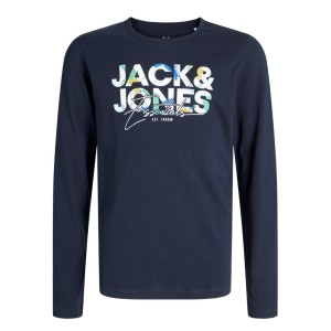 ΠΑΙΔΙΚΗ ΜΠΛΟΥΖΑ ΜΑΚΡΥΜΑΝΙΚΗ COLOR SPLASH JACK AND JONES JUNIOR ΜΠΛΕ ΑΓΟΡΙ 12279842