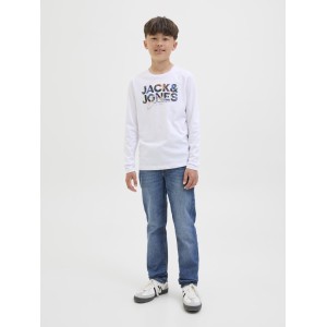 ΠΑΙΔΙΚΟ TZIN SLIM FIT JACK AND JONES JUNIOR ΜΠΛΕ ΑΓΟΡΙ 12284345