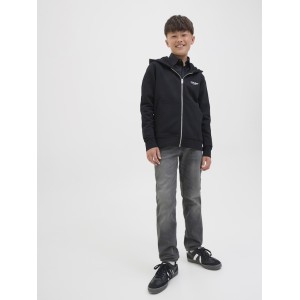 ΠΑΙΔΙΚΟ TZIN SLIM FIT JACK AND JONES JUNIOR ΜΑΥΡΟ ΓΚΡΙ ΑΓΟΡΙ 12284346