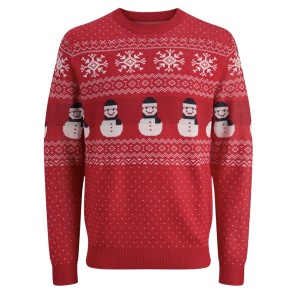 ΠΑΙΔΙΚΟ ΠΟΥΛΟΒΕΡ CHRISTMAS MOOD JACK AND JONES JUNIOR ΚΟΚΚΙΝΟ 12286312