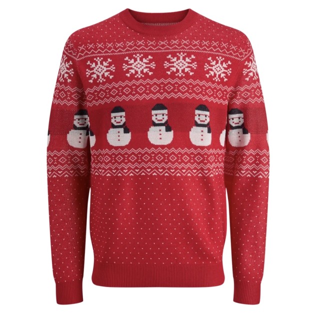 ΠΑΙΔΙΚΟ ΠΟΥΛΟΒΕΡ CHRISTMAS MOOD JACK AND JONES JUNIOR ΚΟΚΚΙΝΟ 12286312