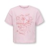 ΠΑΙΔΙΚΗ ΜΠΛΟΥΖΑ T-SHIRT BEACH LOOSE FIT KIDS ONLY ΡΟΖ ΚΟΡΙΤΣΙ 15346644