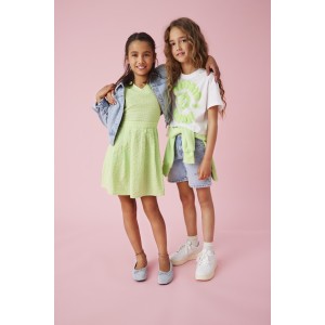 ΠΑΙΔΙΚΗ ΜΠΛΟΥΖΑ T-SHIRT CROP ΜΕ ΑΝΑΓΛΥΦΑ ΓΡΑΜΜΑΤΑ KIDS ONLY ΑΣΠΡΟ ΚΟΡΙΤΣΙ 15347328