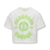 ΠΑΙΔΙΚΗ ΜΠΛΟΥΖΑ T-SHIRT CROP ΜΕ ΑΝΑΓΛΥΦΑ ΓΡΑΜΜΑΤΑ KIDS ONLY ΑΣΠΡΟ ΚΟΡΙΤΣΙ 15347328