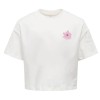 ΠΑΙΔΙΚΗ ΜΠΛΟΥΖΑ T-SHIRT LOOSE FIT HOLIDAYS KIDS ONLY ΑΣΠΡΟ ΚΟΡΙΤΣΙ 15354280
