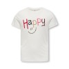 ΠΑΙΔΙΚΗ ΜΠΛΟΥΖΑ T-SHIRT HAPPY KIDS ONLY ΑΣΠΡΟ ΚΟΡΙΤΣΙ 15355320