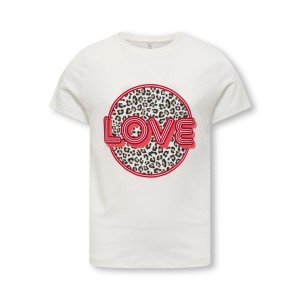 ΠΑΙΔΙΚΗ ΜΠΛΟΥΖΑ T-SHIRT LOVE KIDS ONLY ΑΣΠΡΟ ΚΟΡΙΤΣΙ 15355320