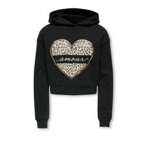 ΠΑΙΔΙΚΟ ΦΟΥΤΕΡ ΜΕ ΚΟΥΚΟΥΛΑ LEOPARD HEART KIDS ONLY ΜΑΥΡΟ ΚΟΡΙΤΣΙ 15355330