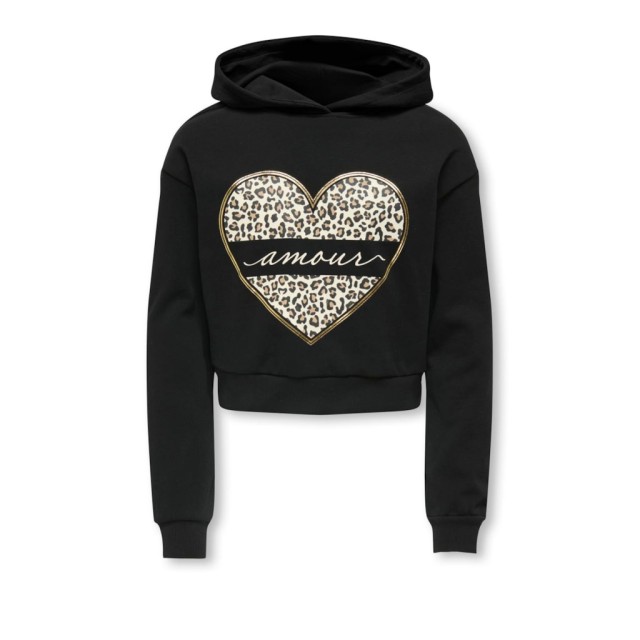 ΠΑΙΔΙΚΟ ΦΟΥΤΕΡ ΜΕ ΚΟΥΚΟΥΛΑ LEOPARD HEART KIDS ONLY ΜΑΥΡΟ ΚΟΡΙΤΣΙ 15355330