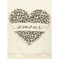 ΠΑΙΔΙΚΟ ΦΟΥΤΕΡ ΜΕ ΚΟΥΚΟΥΛΑ LEOPARD HEART KIDS ONLY ΑΣΠΡΟ ΚΟΡΙΤΣΙ 15355330