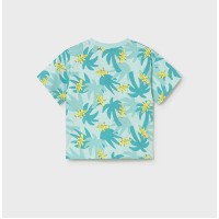 ΠΑΙΔΙΚΗ ΜΠΛΟΥΖΑ T-SHIRT ΜΕ ΤΣΕΠΑΚΙ ΚΡΟΚΟΔΕΙΛΑΚΙΑ MAYORAL ΤΙΡΚΟΥΑΖ ΑΓΟΡΙ 26-01014-092