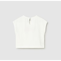 ΠΑΙΔΙΚΗ ΜΠΛΟΥΖΑ T-SHIRT 3D ΠΛΕΚΤΑ ΛΟΥΛΟΥΔΙΑ MAYORAL ΕΚΡΟΥ ΚΟΡΙΤΣΙ 26-01084-026