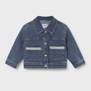 ΠΑΙΔΙΚΟ ΜΠΟΥΦΑΝ JEAN JACKET ΜΕ ΔΑΝΤΕΛΙΤΣΑ MAYORAL ΜΠΛΕ ΚΟΡΙΤΣΙ 26-01490-057
