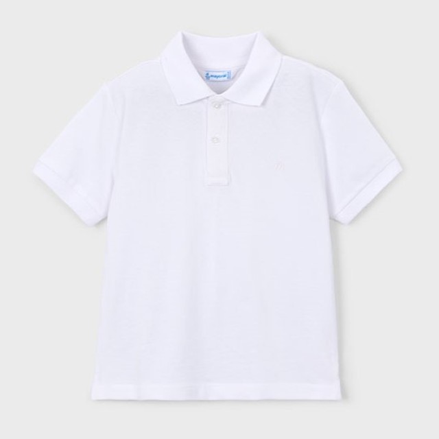 ΠΑΙΔΙΚΗ ΜΠΛΟΥΖΑ T-SHIRT POLO BASIC MAYORAL ΑΣΠΡΟ ΑΓΟΡΙ 26-00150-016