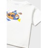 ΠΑΙΔΙΚΟ ΣΕΤ 3 ΤΜΧ ΜΠΛΟΥΖΑ T-SHIRT, ΒΕΡΜΟΥΔΑ ΣΤΑΜΠΩΤΗ ΚΑΙ ΚΑΠΕΛΟ MAYORAL ΑΣΠΡΟ ΜΠΛΕ ΑΓΟΡΙ 26-01667-082