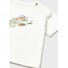 ΠΑΙΔΙΚΟ ΣΕΤ 3 ΤΜΧ ΜΠΛΟΥΖΑ T-SHIRT, ΒΕΡΜΟΥΔΑ ΣΤΑΜΠΩΤΗ ΚΑΙ ΚΑΠΕΛΟ MAYORAL ΑΣΠΡΟ ΠΡΑΣΙΝΟ ΑΓΟΡΙ 26-01667-081