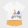 ΠΑΙΔΙΚΟ ΣΕΤ 2 ΤΜΧ ΜΠΛΟΥΖΑ T-SHIRT ΚΑΙ ΒΕΡΜΟΥΔΑ SUMMER FRIENDS MAYORAL ΑΣΠΡΟ ΠΟΡΤΟΚΑΛΙ ΑΓΟΡΙ 26-01670-044
