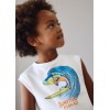 ΠΑΙΔΙΚΗ ΜΠΛΟΥΖΑ ΑΜΑΝΙΚΗ SURFING FISH MAYORAL ΑΣΠΡΟ ΑΓΟΡΙ 26-03085-080