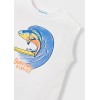 ΠΑΙΔΙΚΗ ΜΠΛΟΥΖΑ ΑΜΑΝΙΚΗ SURFING FISH MAYORAL ΑΣΠΡΟ ΑΓΟΡΙ 26-03085-080