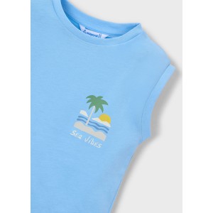 ΠΑΙΔΙΚΗ ΜΠΛΟΥΖΑ ΑΜΑΝΙΚΗ SEA VIBES MAYORAL ΓΑΛΑΖΙΟ ΑΓΟΡΙ 26-03085-082