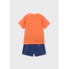 ΠΑΙΔΙΚΟ ΣΕΤ 2 ΤΜΧ ΜΠΛΟΥΖΑ T-SHIRT ΚΑΙ ΒΕΡΜΟΥΔΑ ΜΕ ΦΕΡΜΟΥΑΡ GOAL MAYORAL ΠΟΡΤΟΚΑΛΙ ΜΠΛΕ ΑΓΟΡΙ 26-03606-046