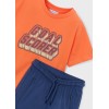 ΠΑΙΔΙΚΟ ΣΕΤ 2 ΤΜΧ ΜΠΛΟΥΖΑ T-SHIRT ΚΑΙ ΒΕΡΜΟΥΔΑ ΜΕ ΦΕΡΜΟΥΑΡ GOAL MAYORAL ΠΟΡΤΟΚΑΛΙ ΜΠΛΕ ΑΓΟΡΙ 26-03606-046